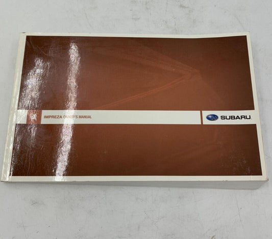 2009 Subaru Impreza Owners Manual OEM B02B43028