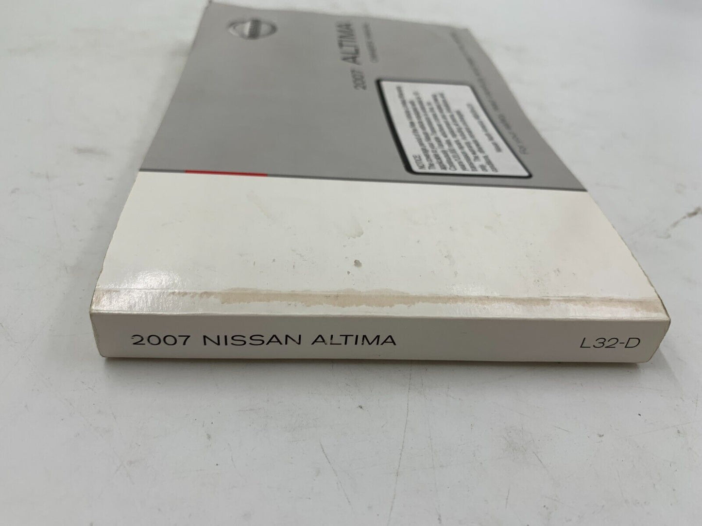 2007 Nissan Altima Owners Manual OEM B01B26040