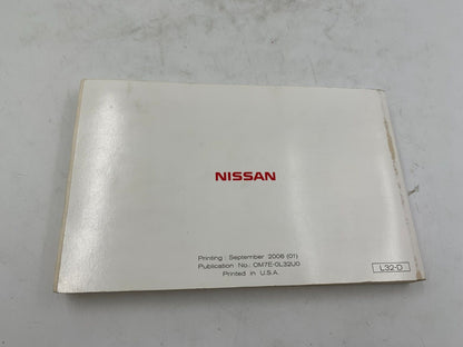 2007 Nissan Altima Owners Manual OEM B01B26040