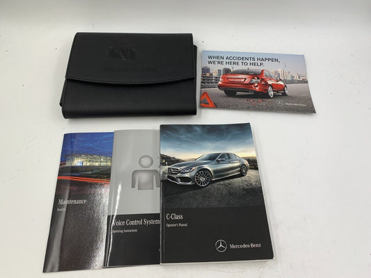 2016 Mercedes-Benz C-Class Owners Manual Set with Case OEM B01B07038