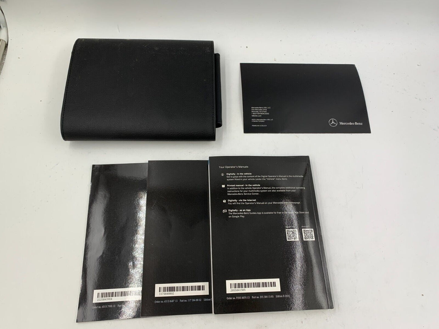 2016 Mercedes-Benz C-Class Owners Manual Set with Case OEM B01B07038