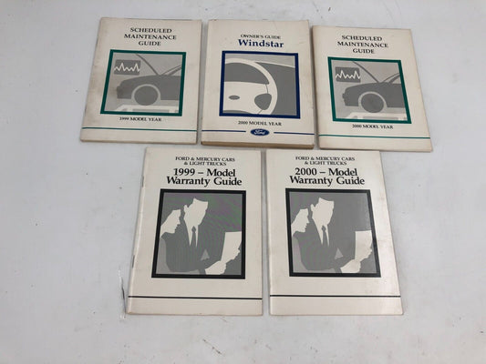 2000 Ford Windstar Owners Manual Set with Case OEM F04B02036