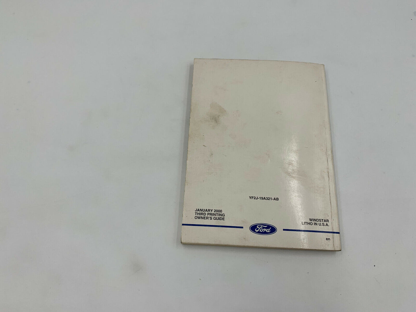 2000 Ford Windstar Owners Manual Set with Case OEM F04B02036