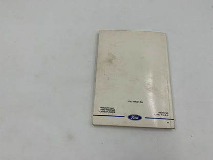 2000 Ford Windstar Owners Manual Set with Case OEM F04B02036