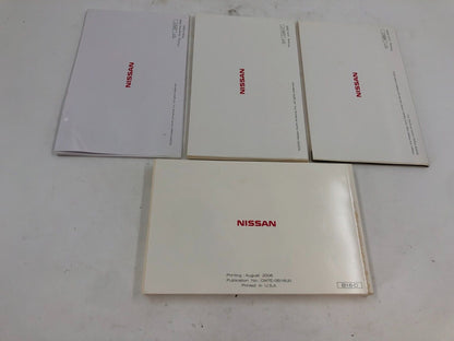 2007 Nissan Sentra Owners Manual Set with Case OEM F04B28059