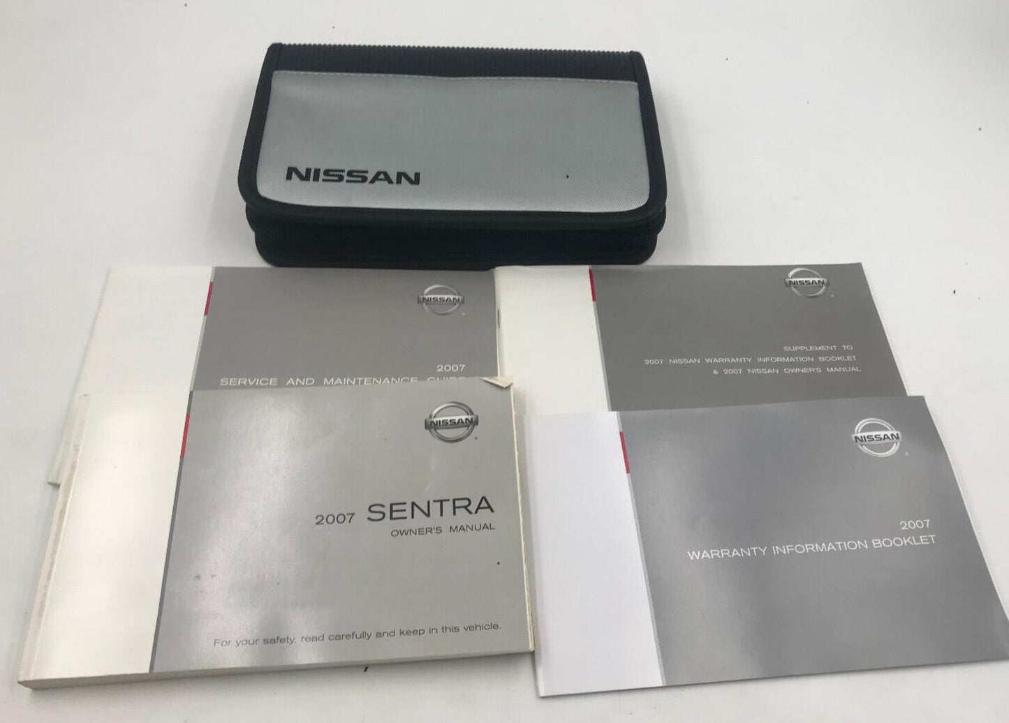 2007 Nissan Sentra Owners Manual Set with Case OEM F04B28059