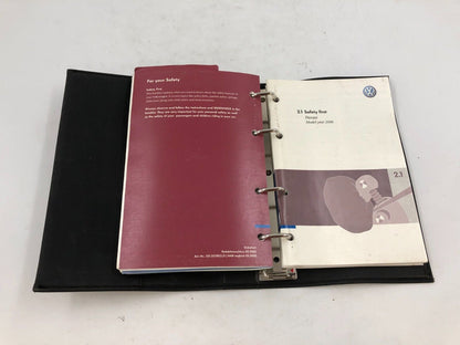 2006 Volkswagen Passat Owners Manual Set with Case OEM F01B37060