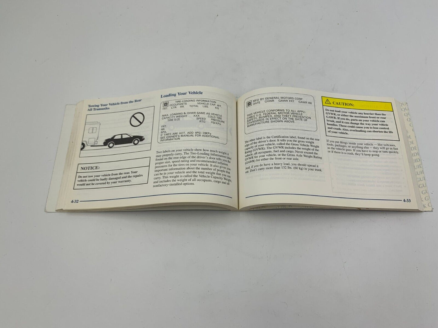 1999 Chevrolet Cavalier Owners Manual OEM A01B57001