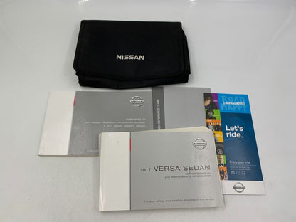 2017 Nissan Versa Sedan Owners Manual Set with Case OEM A01B59009