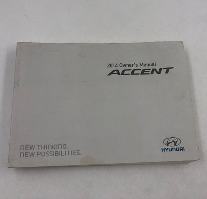 2014 Hyundai Accent Owners Manual Handbook OEM B01B09003