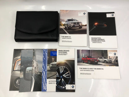 2015 BMW X3 Owners Manual Handbook Set with Case OEM A04B04035