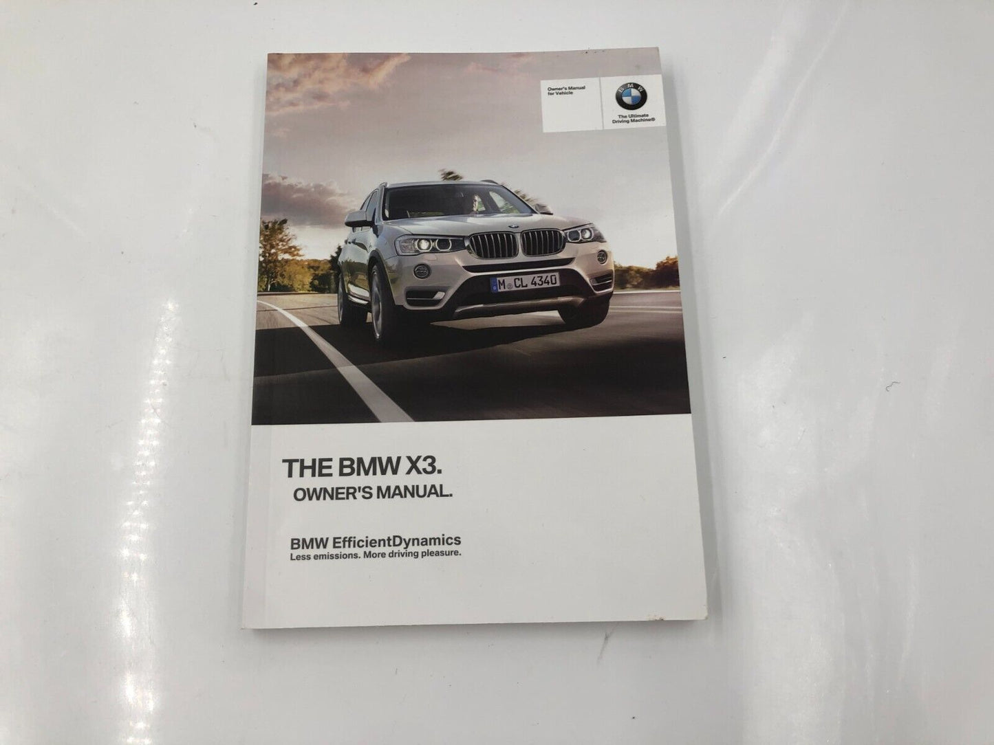 2015 BMW X3 Owners Manual Handbook Set with Case OEM A04B04035