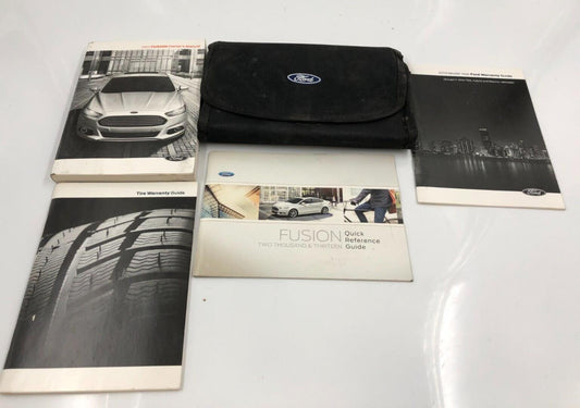 2013 Ford Fusion Owners Manual Set with Case OEM A04B52034