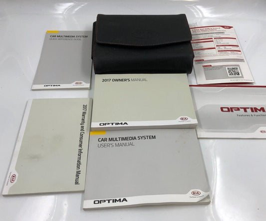 2017 Kia Optima Owners Manual Set with Case OEM A04B45051