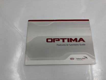 2017 Kia Optima Owners Manual Set with Case OEM A04B45051