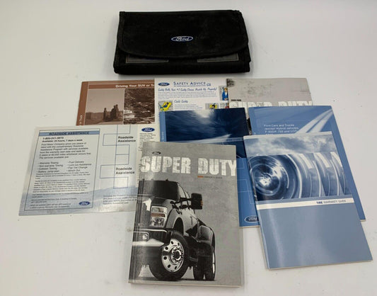 2009 Ford Super Duty Owners Manual Set with Case OEM B01B45057