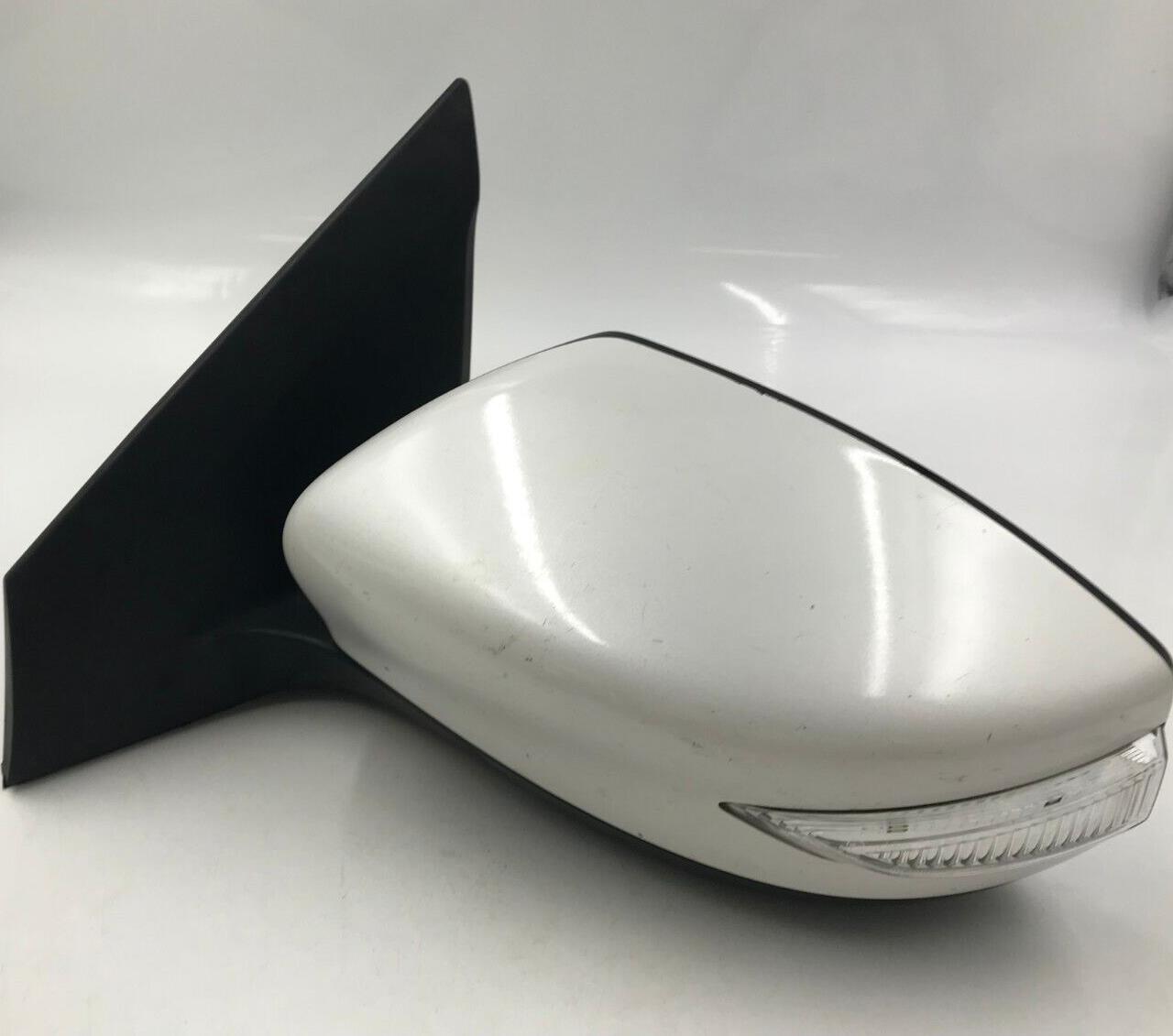 2015 Nissan Sentra Driver Side View Power Door Mirror White OEM A02B70006