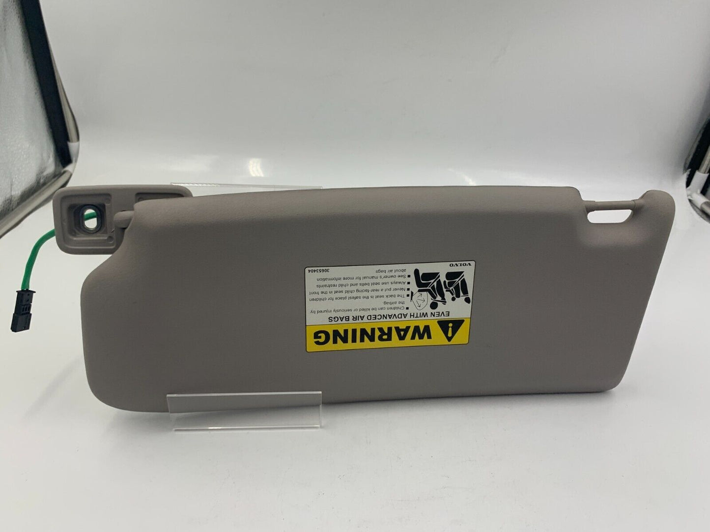 2007-2011 Volvo S40 Passenger Sun Visor Sunvisor Gray Illumination OEM B01B57002