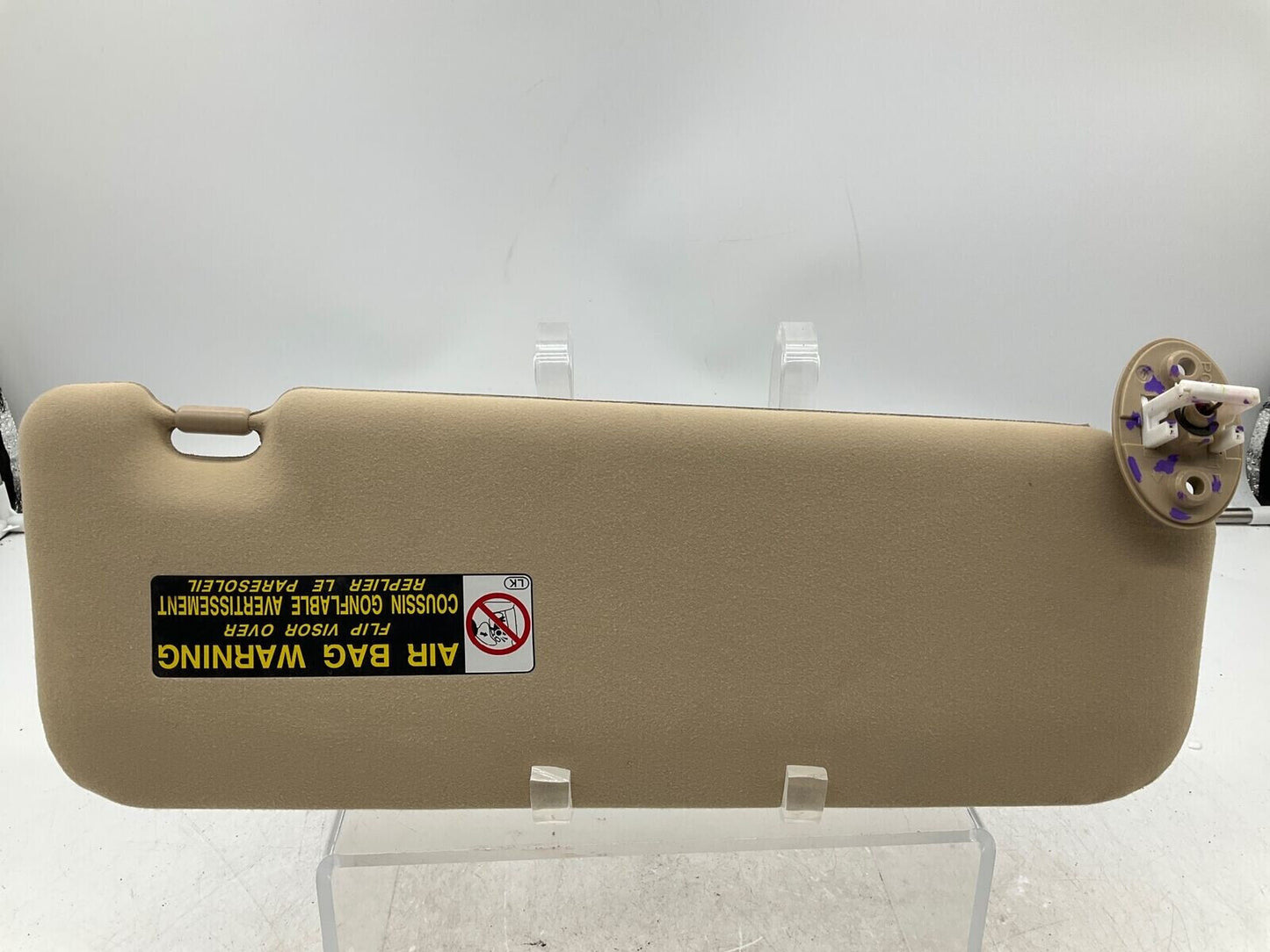 2007-2009 Lexus ES350 Driver Sun Visor Sunvisor Tan Illumination OEM H01B26013