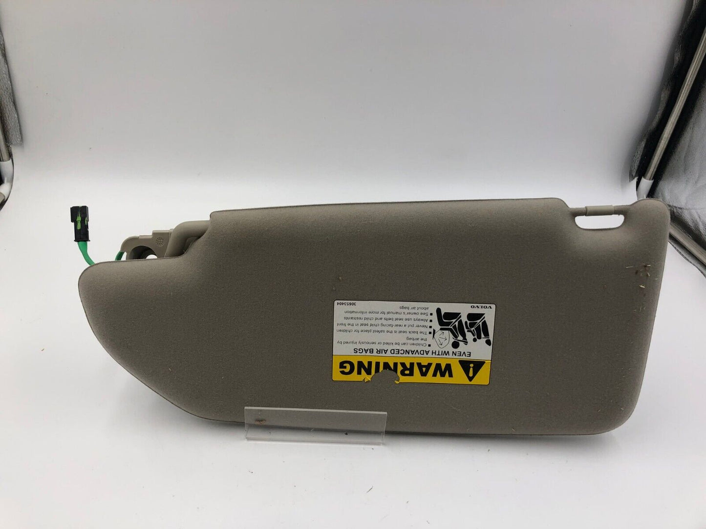 2005-2009 Volvo S60 Passenger Sun Visor Sunvisor Illuminated Gray OEM B01B26001