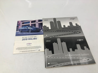 2019 Chevrolet Malibu Owners Manual Set OEM H01B17071