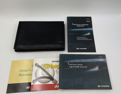 2009 Hyundai Veracruz Owners Manual Set with Case OEM E01B12005