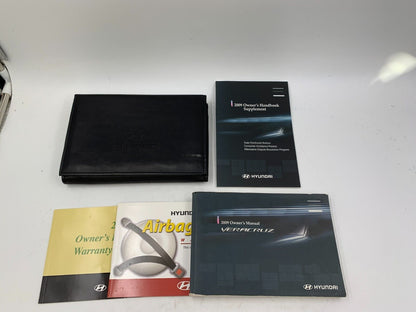 2009 Hyundai Veracruz Owners Manual Set with Case OEM E01B12005