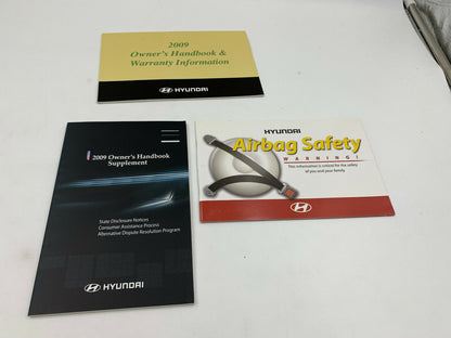 2009 Hyundai Veracruz Owners Manual Set with Case OEM E01B12005