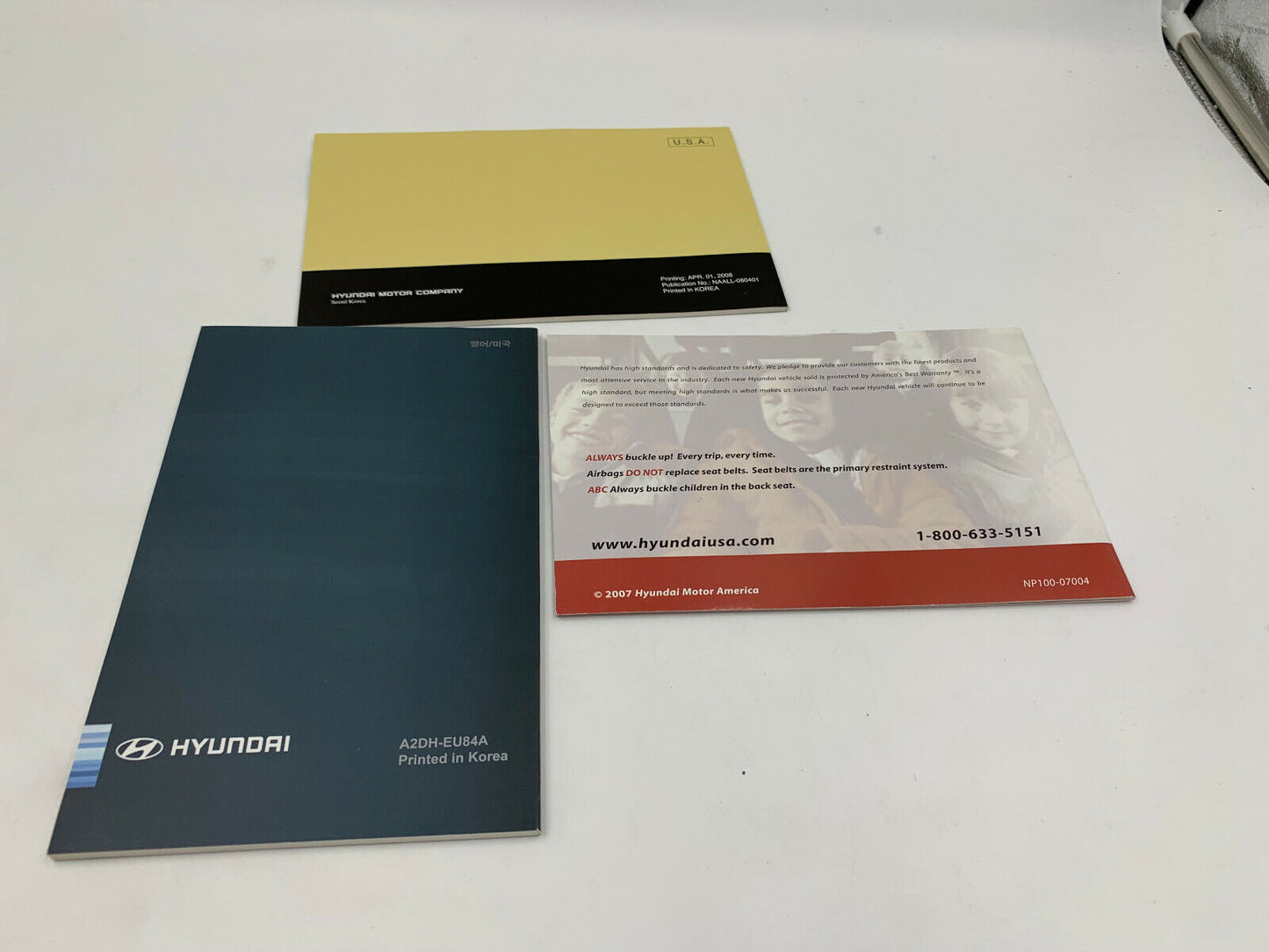 2009 Hyundai Veracruz Owners Manual Set with Case OEM E01B12005