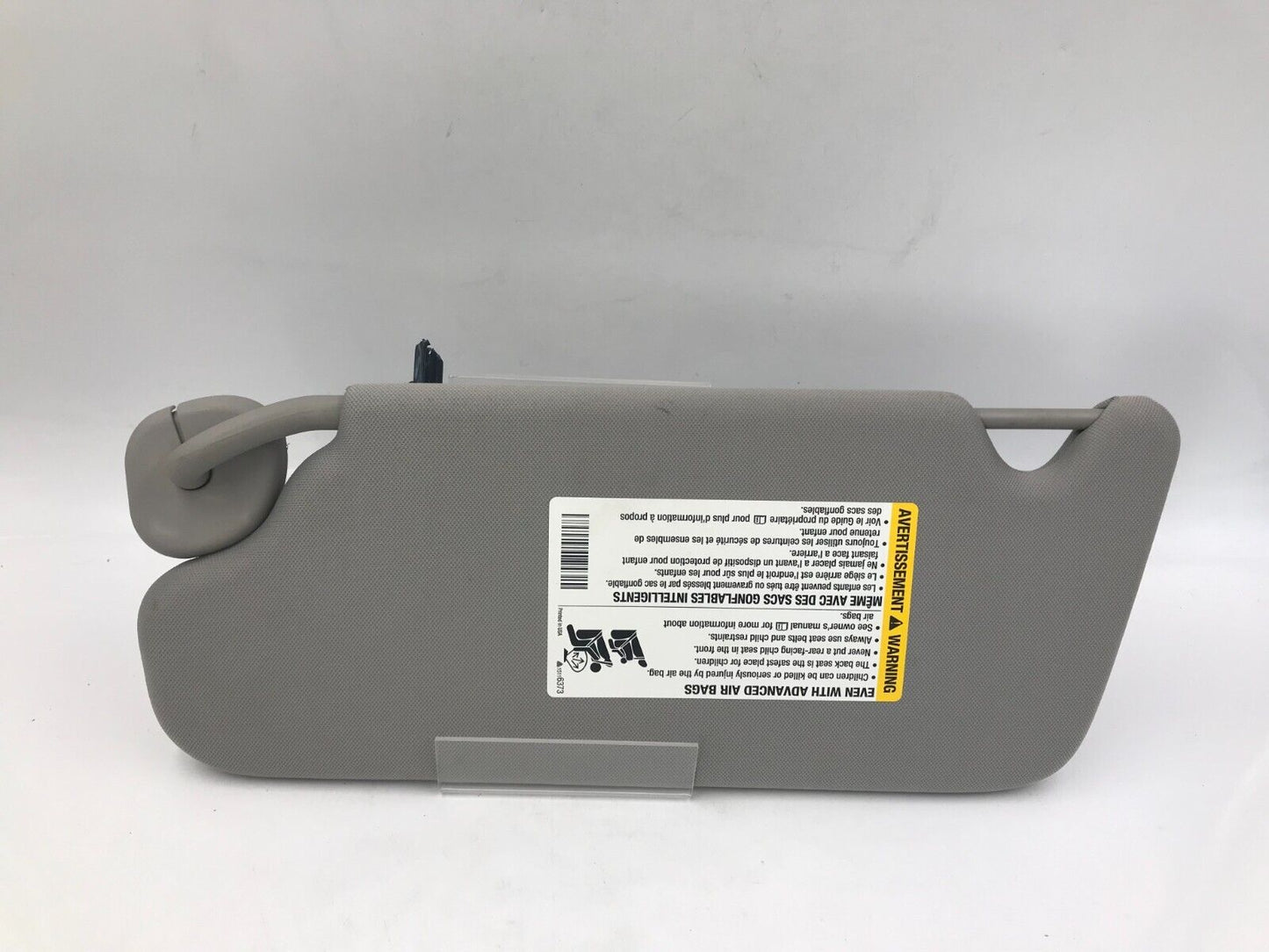 2006-2016 Chevrolet Impala Passenger Sun Visor Sunvisor Gray OEM B01B65007