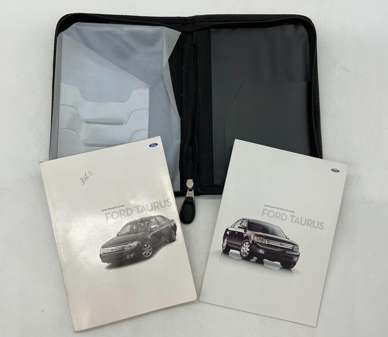 2008 Ford Taurus Owners Manual Set with Case OEM B02B61006