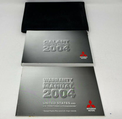 2004 Mitsubishi Galant Owners Manual Set with Case OEM A04B44082