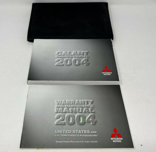 2004 Mitsubishi Galant Owners Manual Set with Case OEM A04B44082