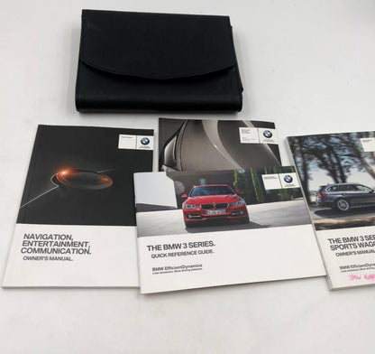 2014 BMW 3 Series Owners Manual Set with Case OEM A04B44084