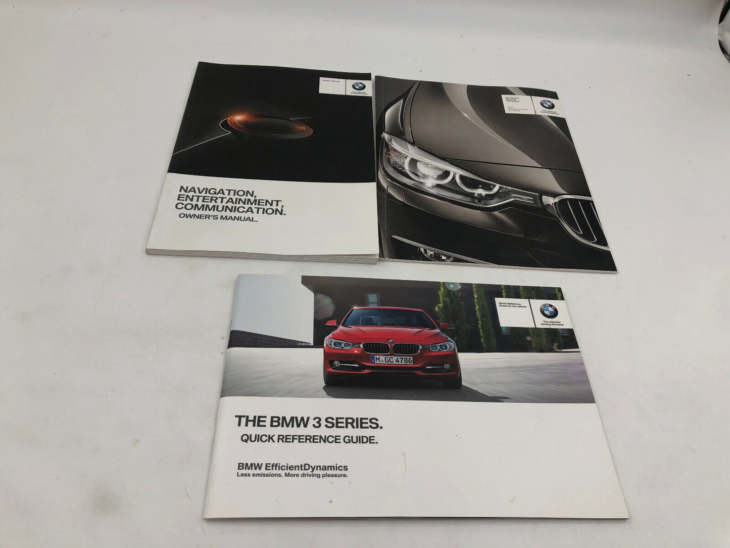 2014 BMW 3 Series Owners Manual Set with Case OEM A04B44084