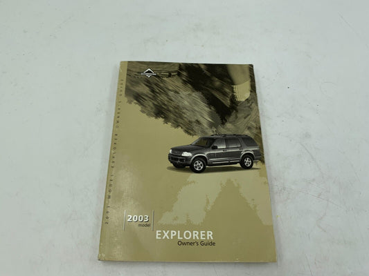 2003 Ford Explorer Owners Manual OEM E01B12008