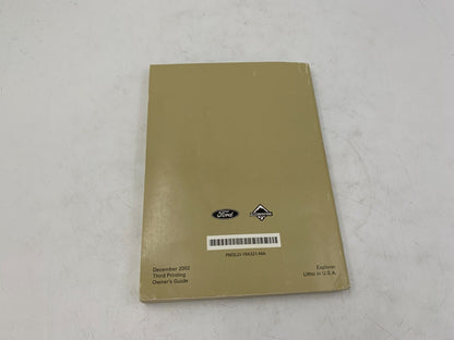 2003 Ford Explorer Owners Manual OEM E01B12008