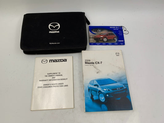 2008 Mazda CX7 CX-7 Owners Manual Handbook Set with Case OEM A03B16069