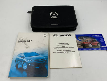 2008 Mazda CX7 CX-7 Owners Manual Handbook Set with Case OEM A03B16069