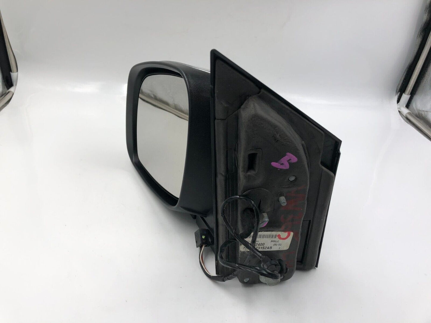 2008-2010 Dodge Caravan Driver Side Power Door Mirror Silver OEM A01B15047