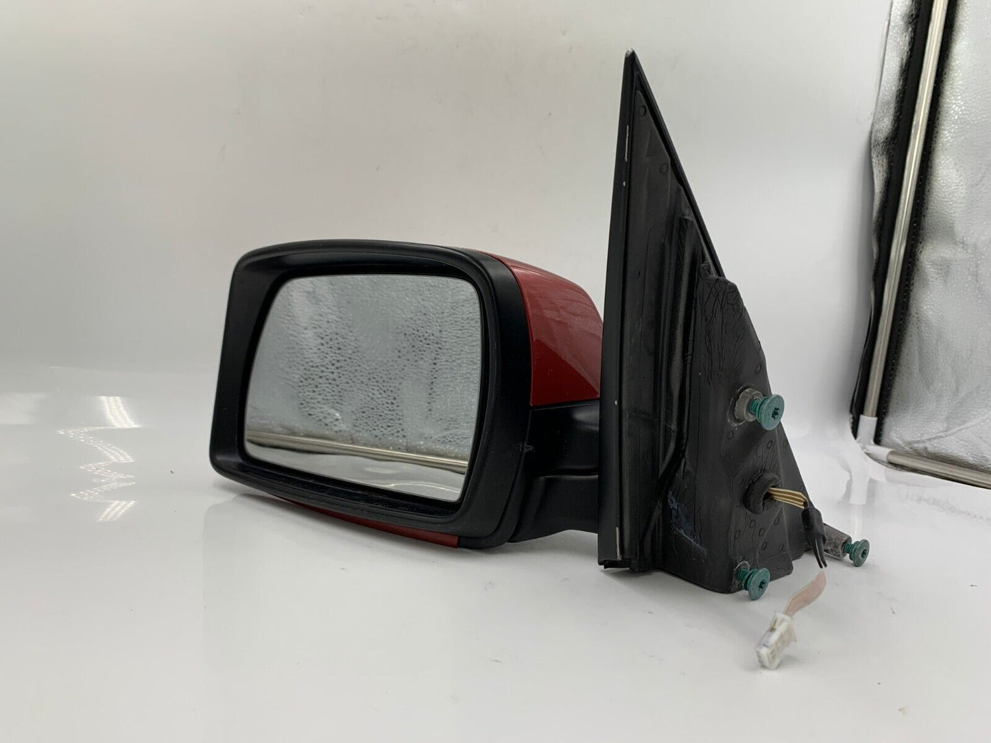 2004-2009 BMW X3 Driver Side View Power Door Mirror Red OEM A03B57002