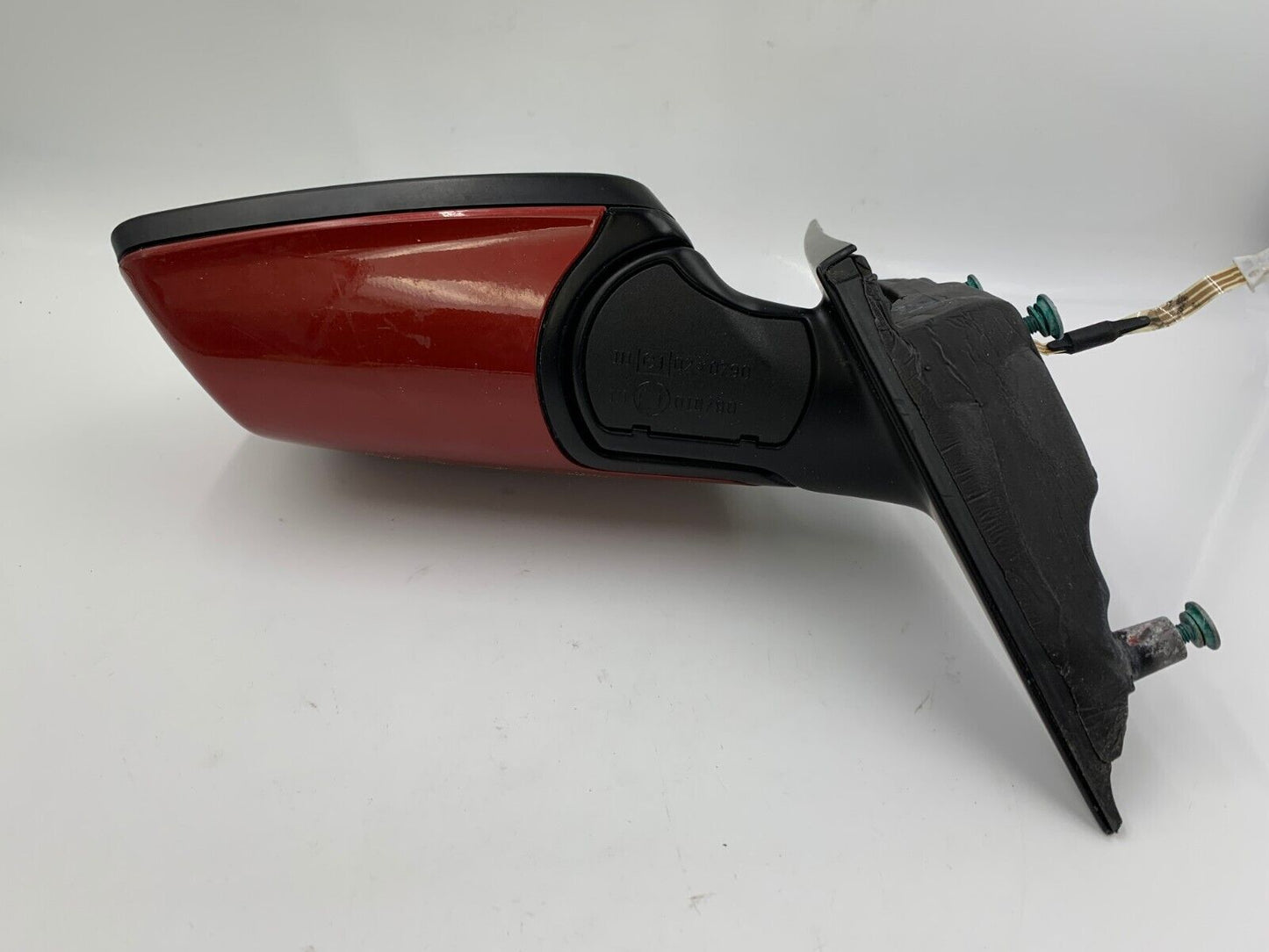 2004-2009 BMW X3 Driver Side View Power Door Mirror Red OEM A03B57002