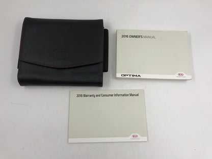 2016 Kia Optima Owners Manual Handbook with Case OEM A03B61005