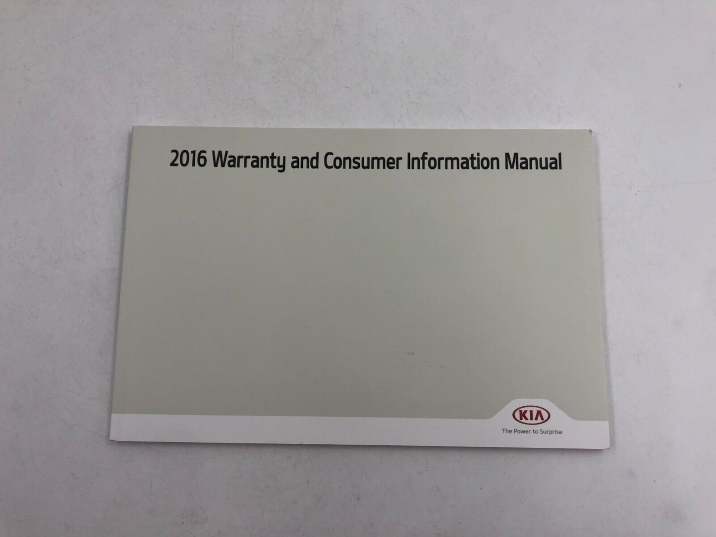 2016 Kia Optima Owners Manual Handbook with Case OEM A03B61005