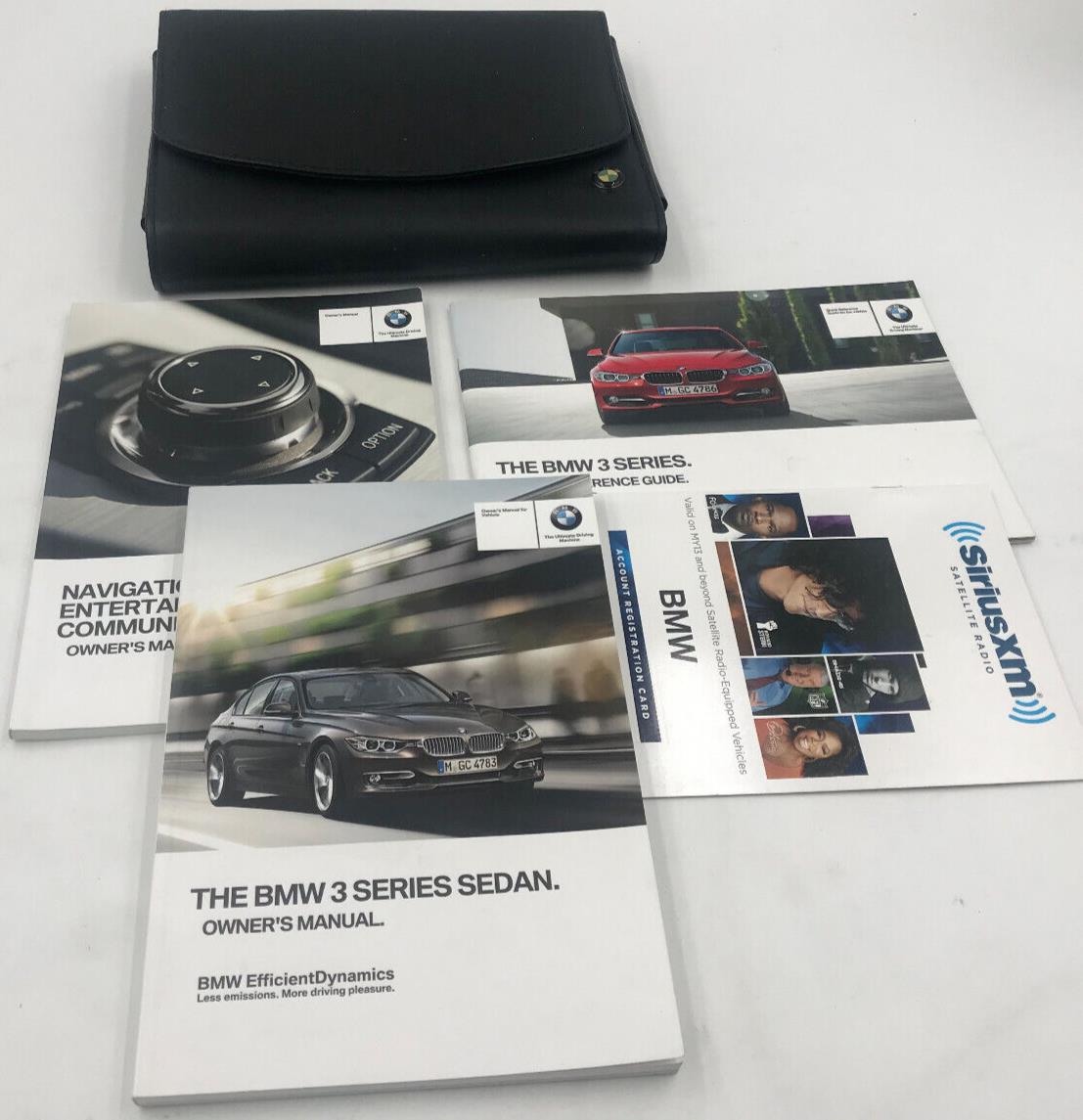 2013 BMW 3 Series Owners Manual Set with Case OEM B02B59007