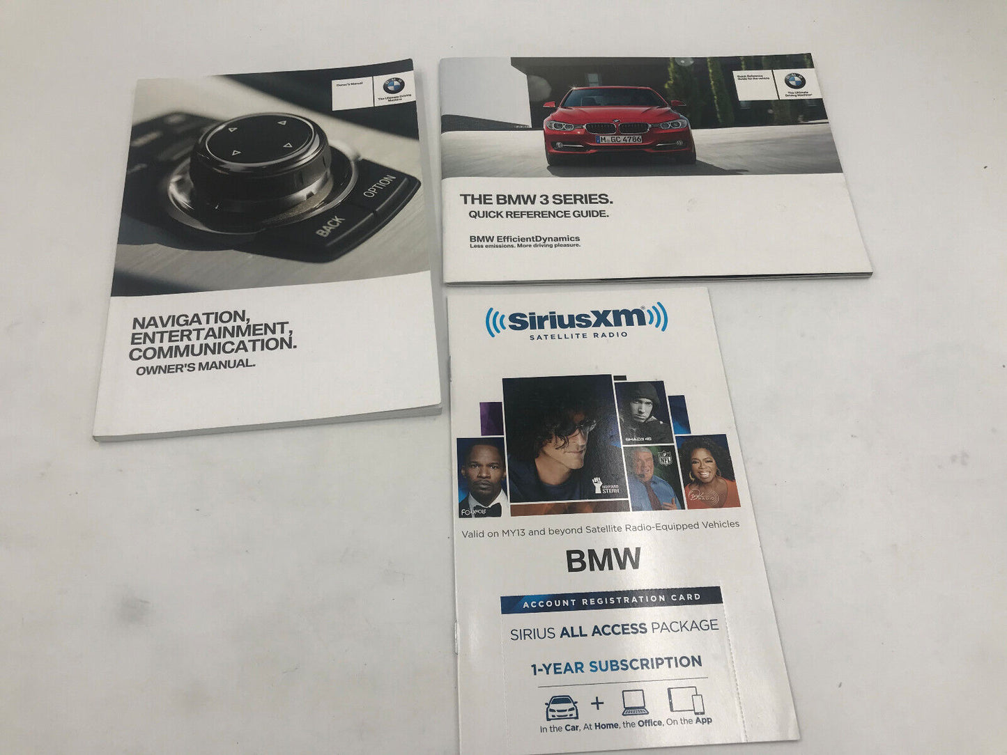 2013 BMW 3 Series Owners Manual Set with Case OEM B02B59007