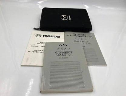 2002 Mazda 626 Owners Manual Set with Case OEM A03B62004