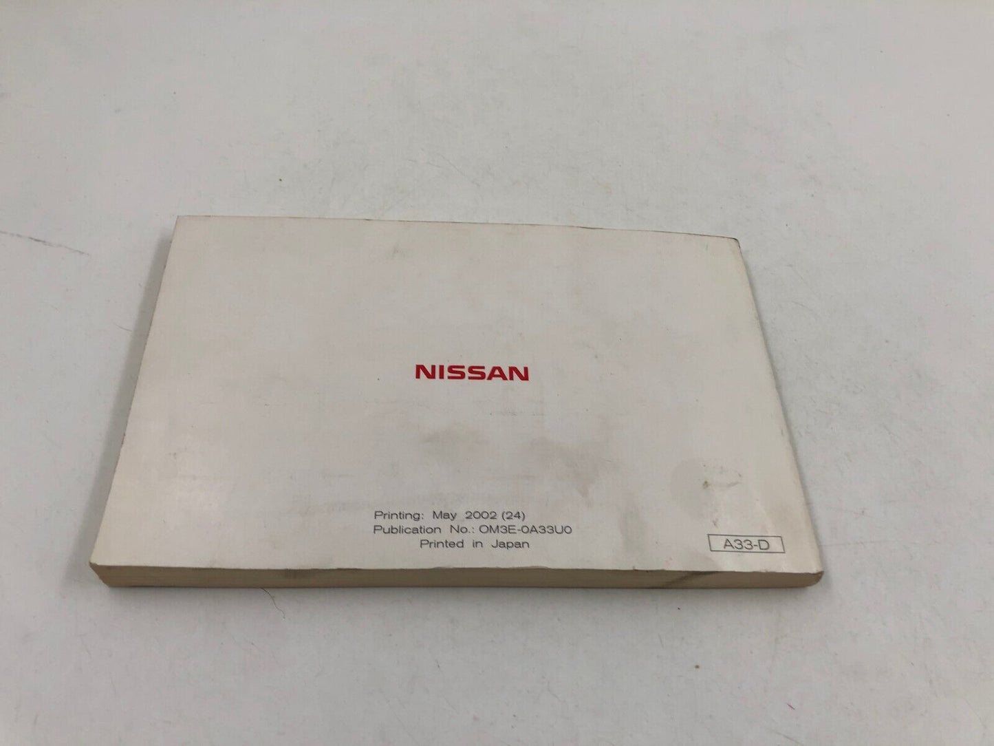 2003 Nissan Maxima Owners Manual OEM B02B58011