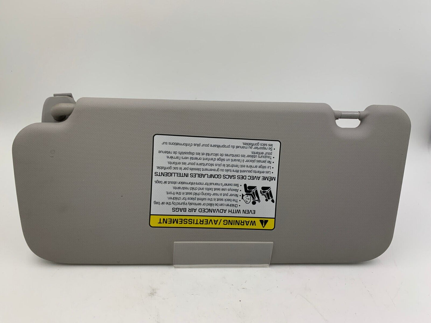 2018-2021 Hyundai Kona Driver Sun Visor Sunvisor Gray OEM B02B57006