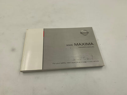 2005 Nissan Maxima Owners Manual Set with Case OEM A04B70002